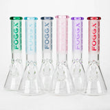 FOGGX 14" Sandblasted Beaker Water Pipe (7mm) | FT292 Wholesale