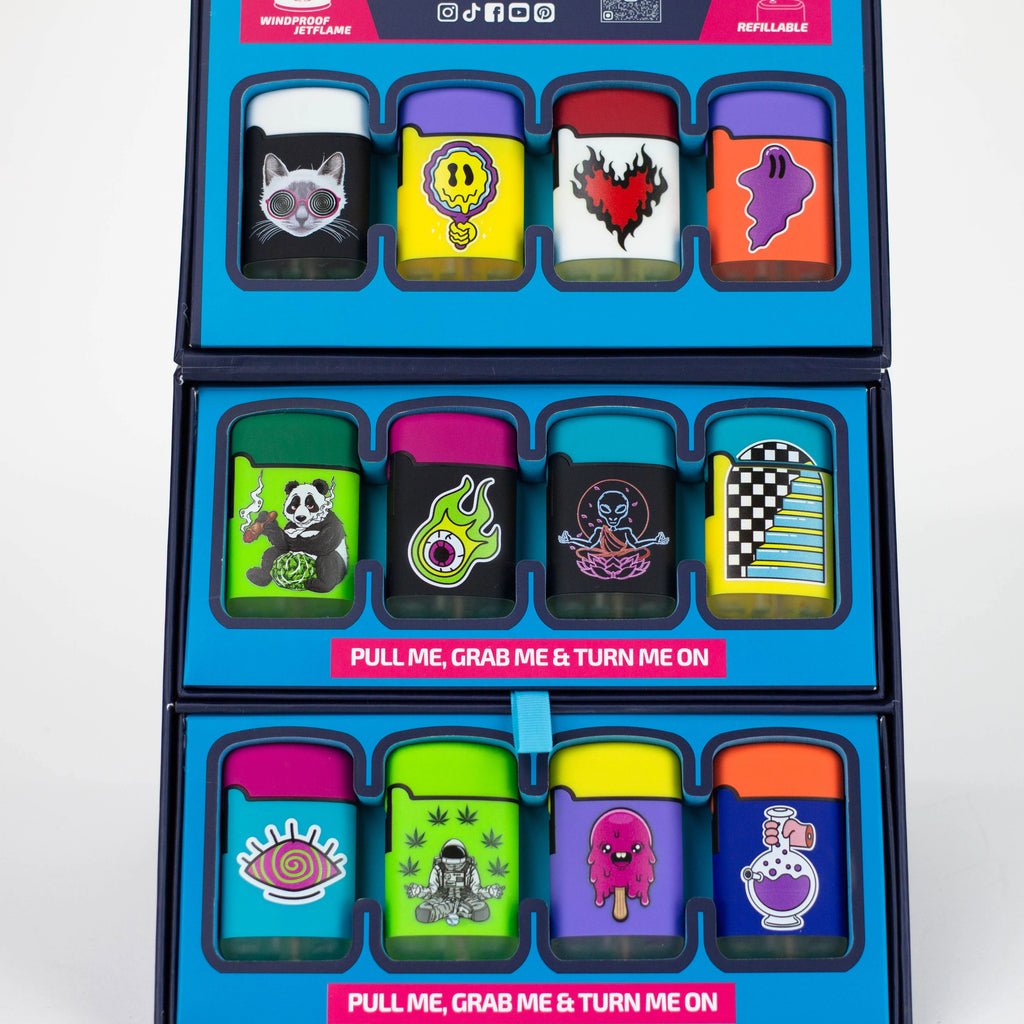 ZENGAZ®| Mega Jet flame Torch lighter Display of 48 [ZL-12]