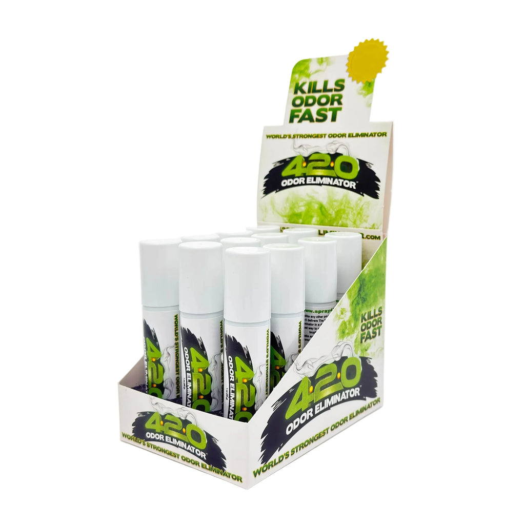 420 ODOR ELIMINATOR™ | 420 CLEAN GREEN SPRAY – Box of 12 (1 oz)
