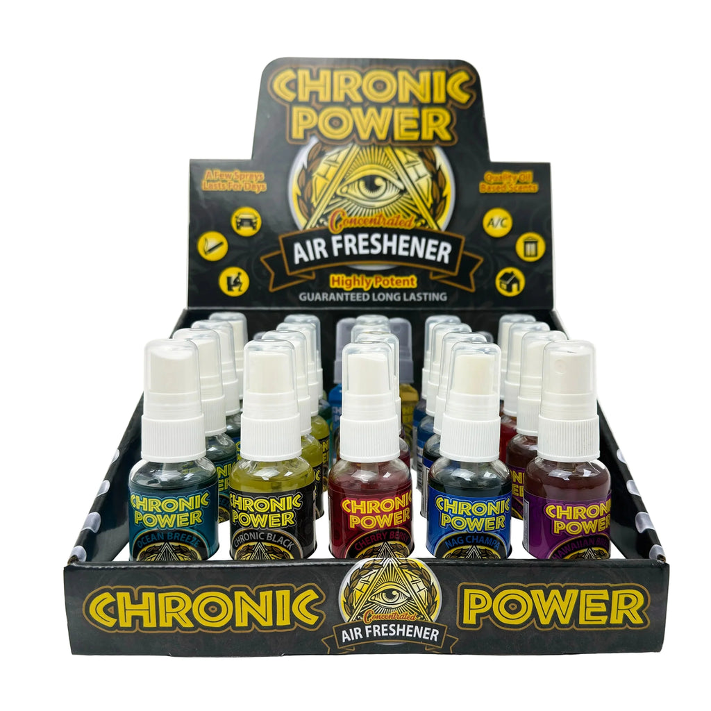 Chronic Power Air Freshener (Box of 20) | Wholesale Smoke Shop Supplies