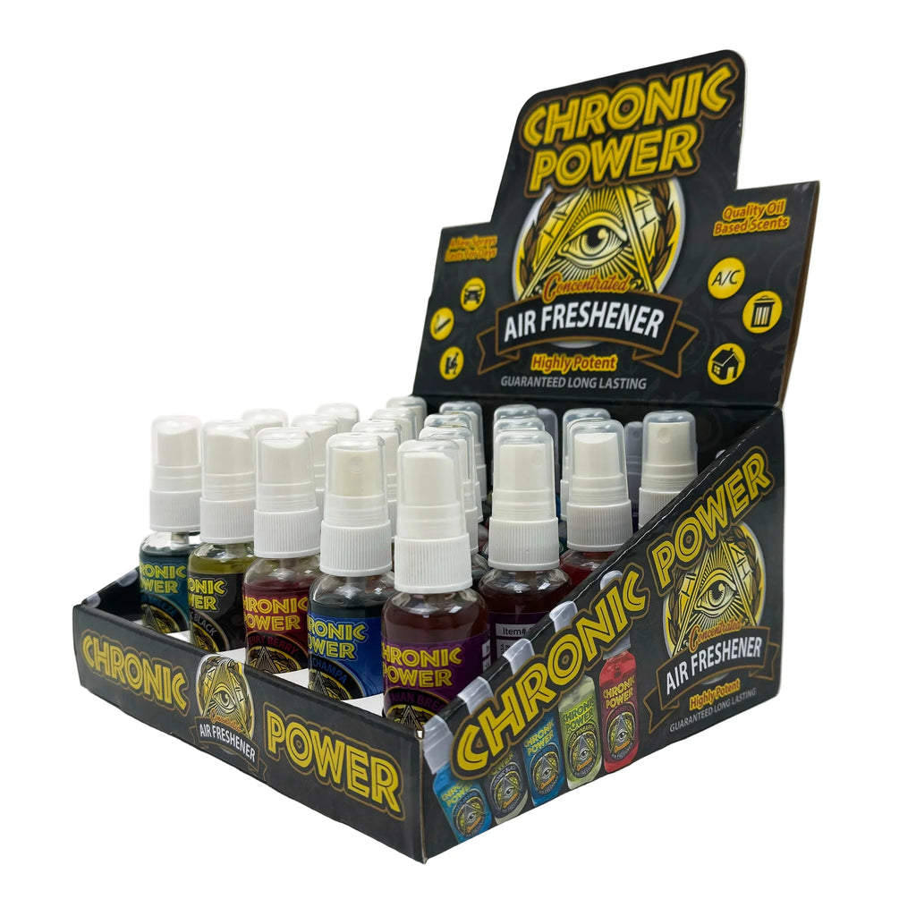 Chronic Power Air Freshener (Box of 20) | Wholesale Smoke Shop Supplies