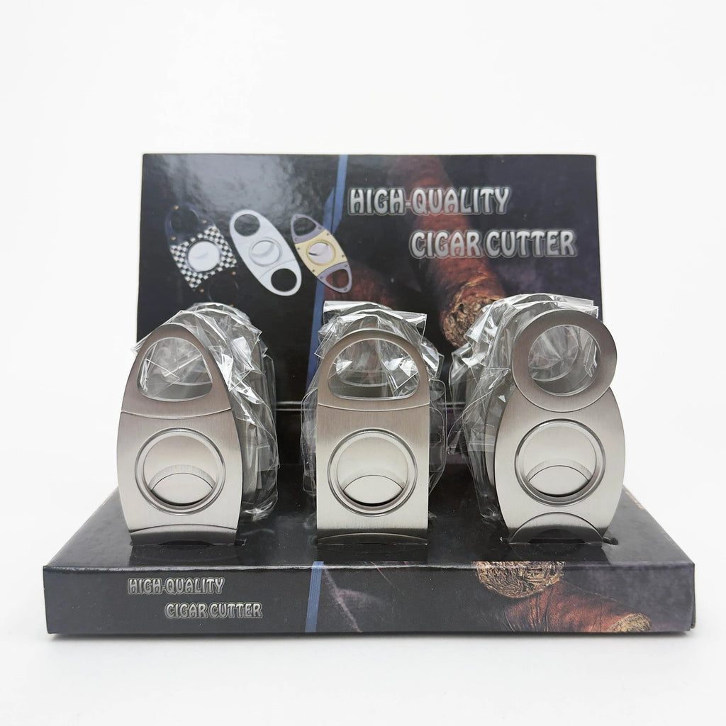 Title: Stainless Steel Cigar Cutter [Model 568] | Wholesale Box of 12
