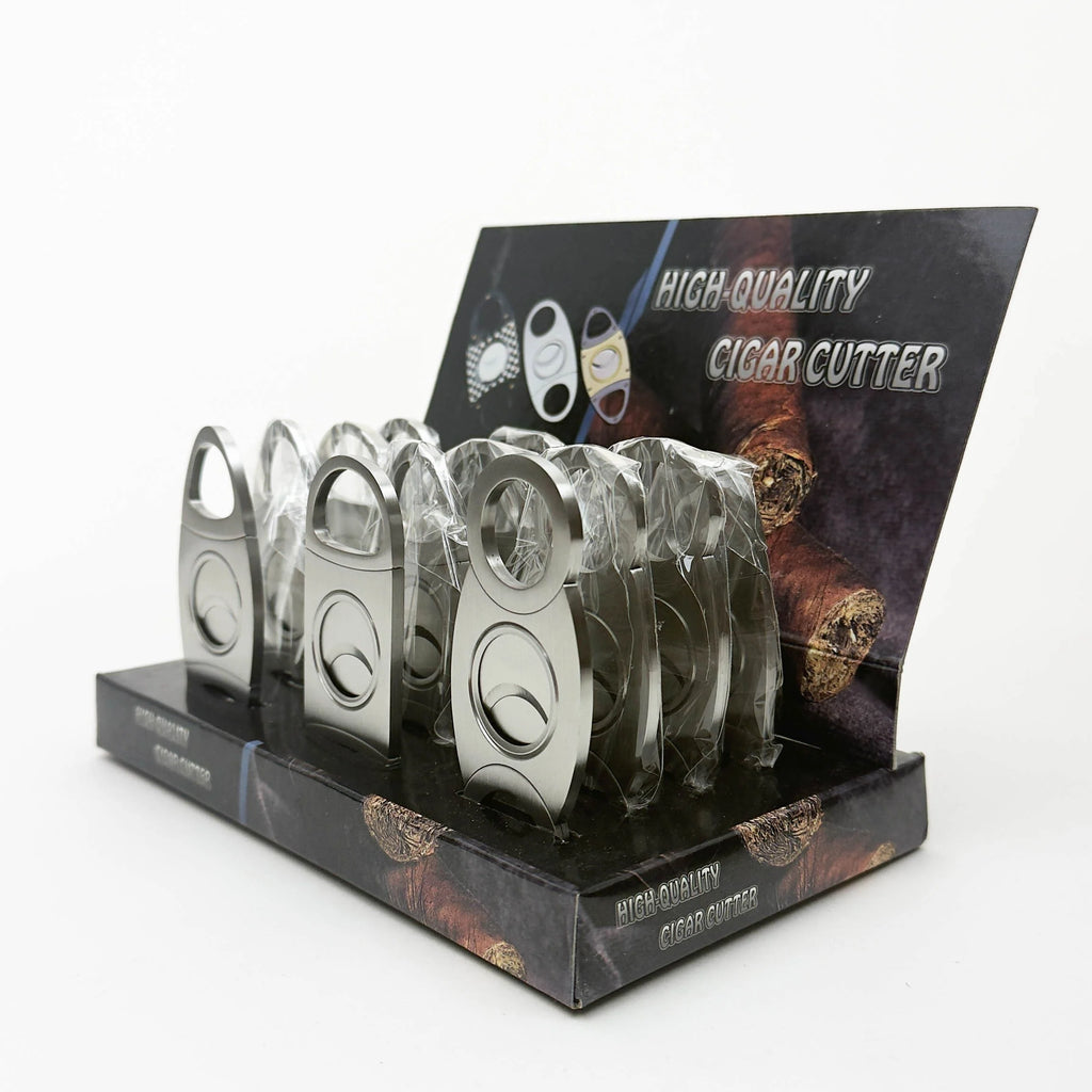 Title: Stainless Steel Cigar Cutter [Model 568] | Wholesale Box of 12