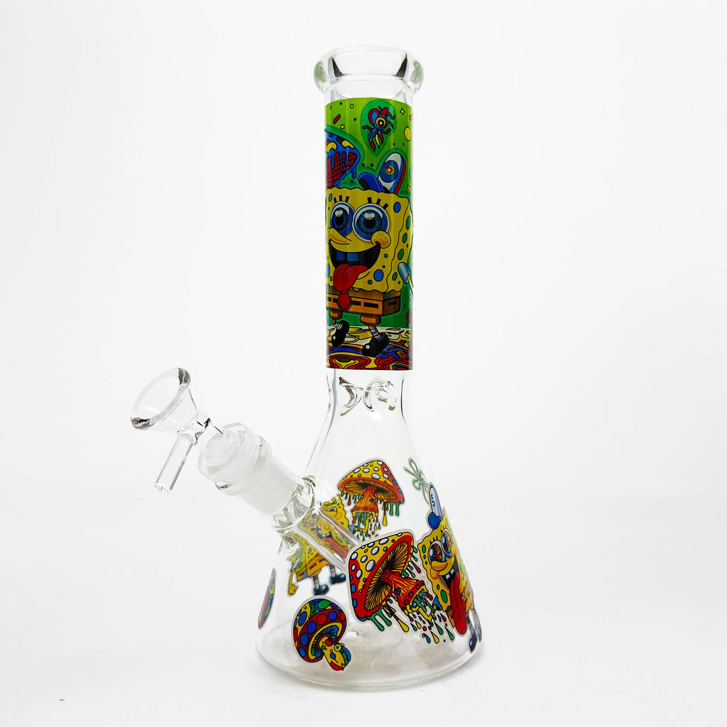 10" Glass Beaker Bong with SB Design [FT06] | Wholesale