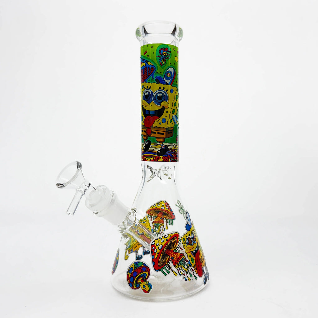 10" Glass Beaker Bong with SB Design [FT06] | Wholesale