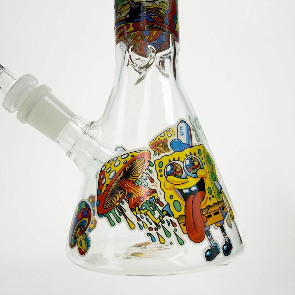 10" Glass Beaker Bong with SB Design [FT06] | Wholesale