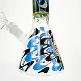 10" Glass Beaker Bong with R&M Design [FT09]