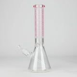 FOGGX | 14" Sandblasted Frosted Small Skull Beaker Glass Water Pipe – 7mm Thick [FT1649ATS]
