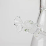 FOGGX | 14" Sandblasted Frosted Small Skull Beaker Glass Water Pipe – 7mm Thick [FT1649ATS]