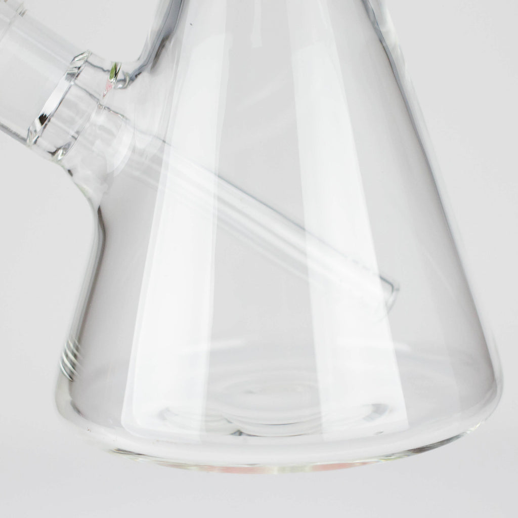 FOGGX | 14" Sandblasted Frosted Small Skull Beaker Glass Water Pipe – 7mm Thick [FT1649ATS]