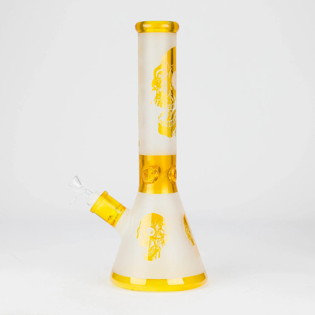 FOGGX 14" Sandblasted Small Skull Beaker (7mm Thick) | FT1649ATS