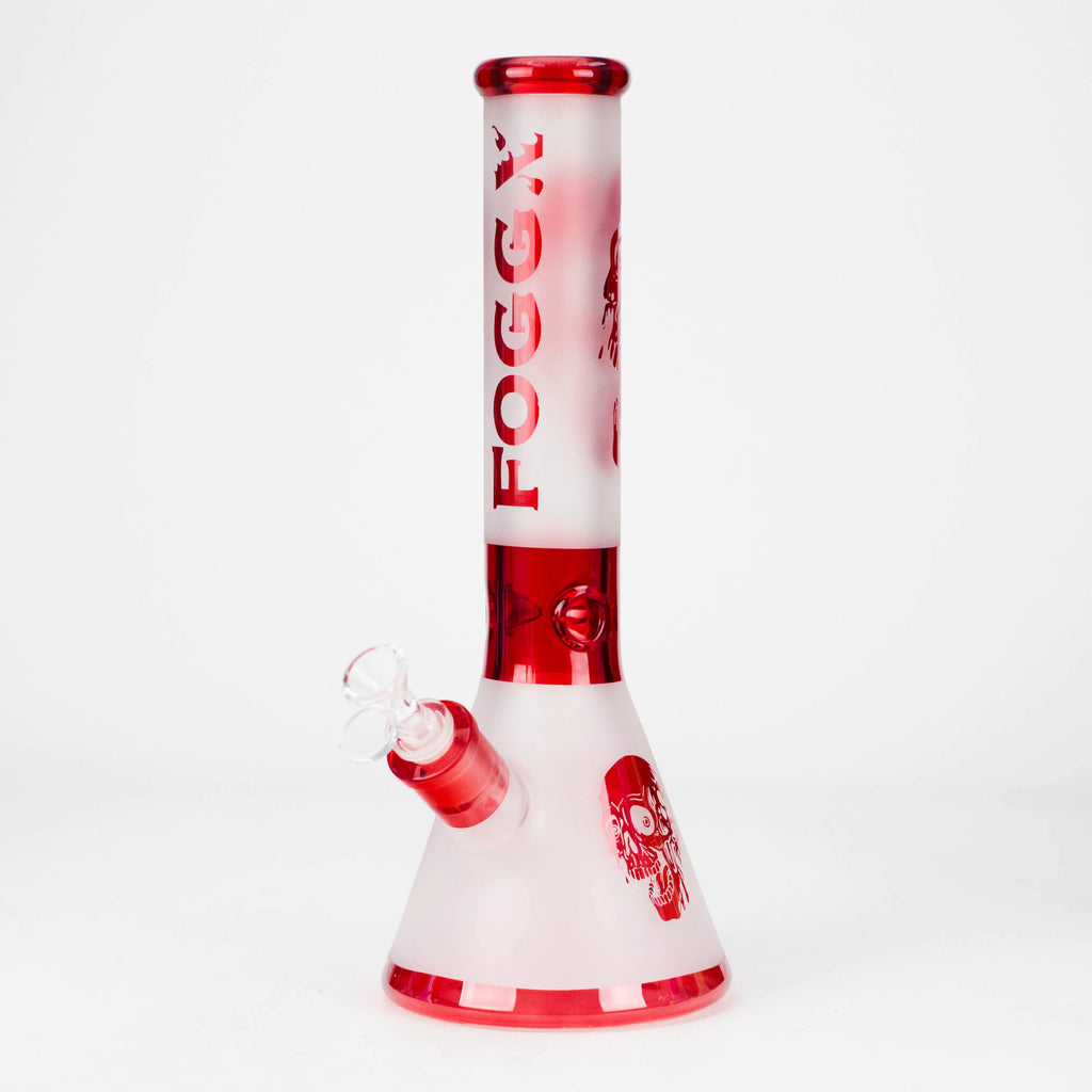FOGGX 14" Sandblasted Small Skull Beaker (7mm Thick) | FT1649ATS