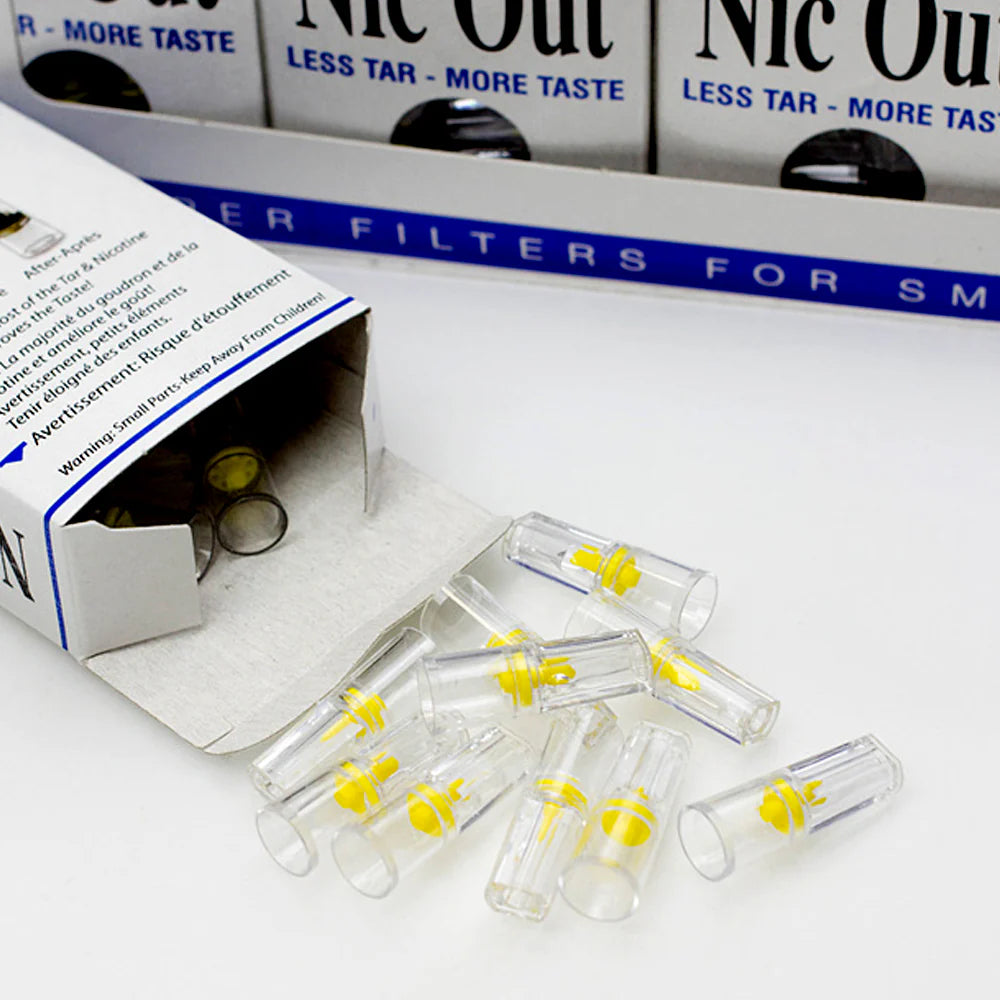 NicOut Disposable Cigarette Filters [Box of 20 Packs] | Wholesale