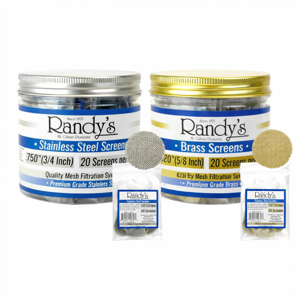 Randy's 0.625" Screens (Case of 36 Jars) | Wholesale Smoking Accessories
