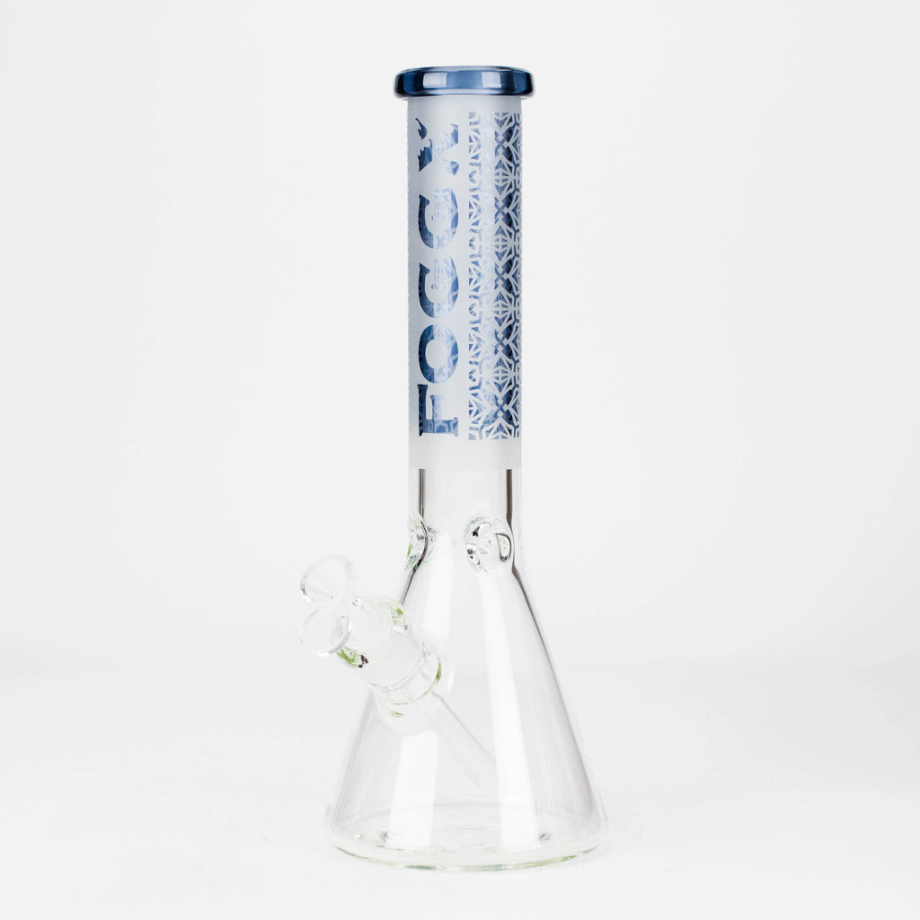 FOGGX 14" Sandblasted Beaker Water Pipe (7mm) | FT292 Wholesale