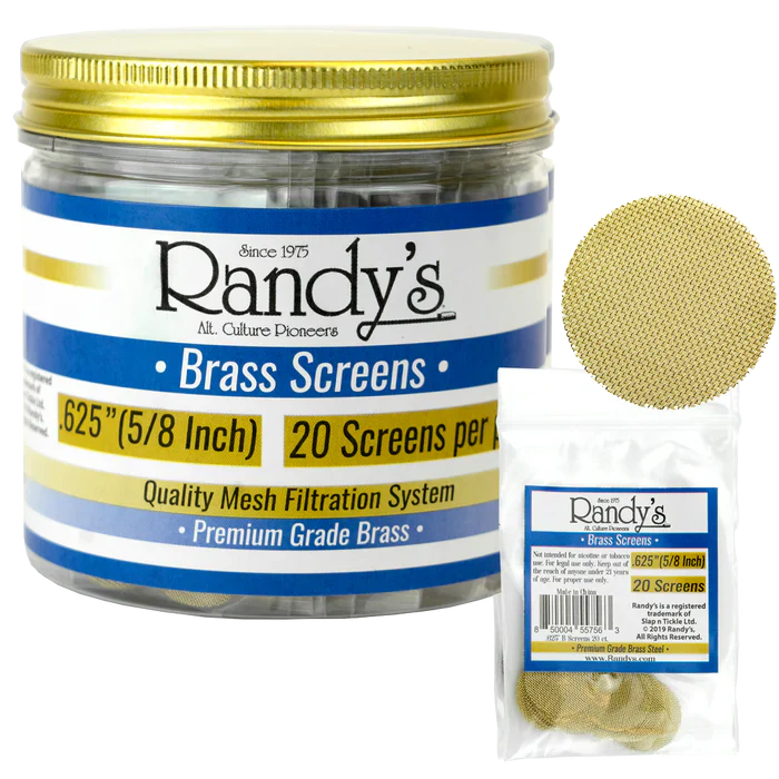Randy's 0.625" Screens (Case of 36 Jars) | Wholesale Smoking Accessories