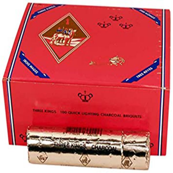 Three Kings Charcoal Small (33mm) | 36 Box Case | Wholesale