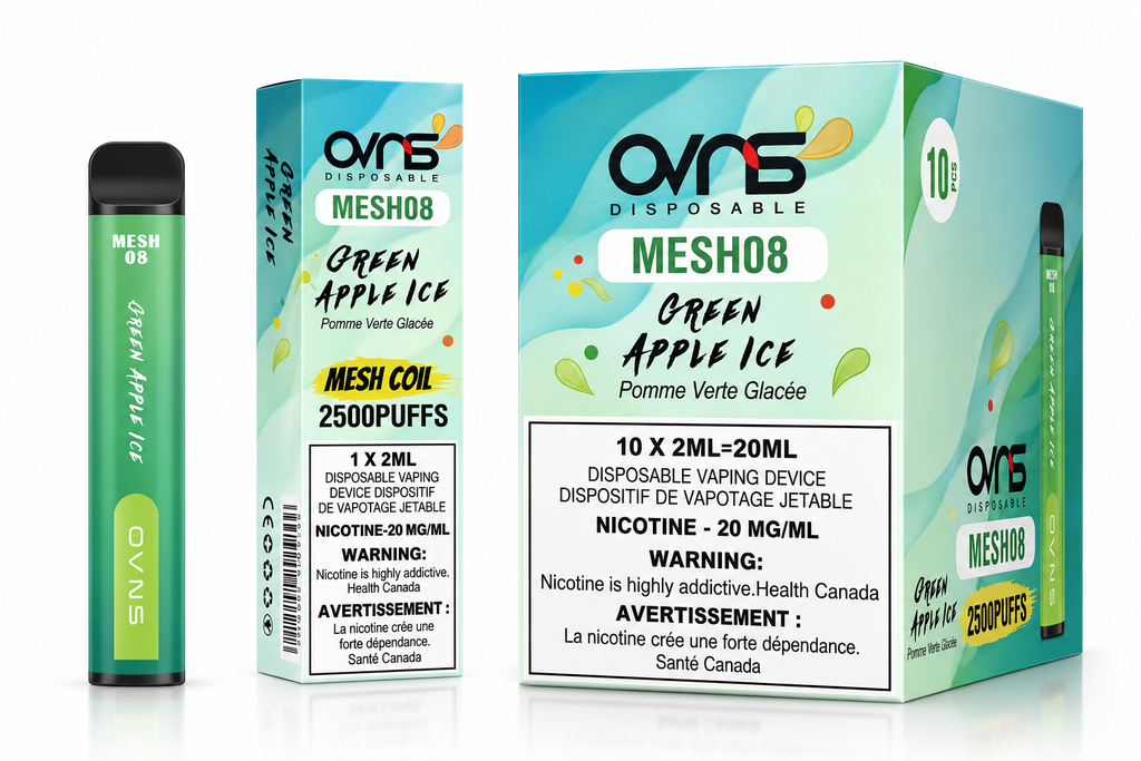 OVNS Mesh 08 - 2500 Puffs |20 Mg/ml | Mesh Coil Technology (Pack of 10 available)