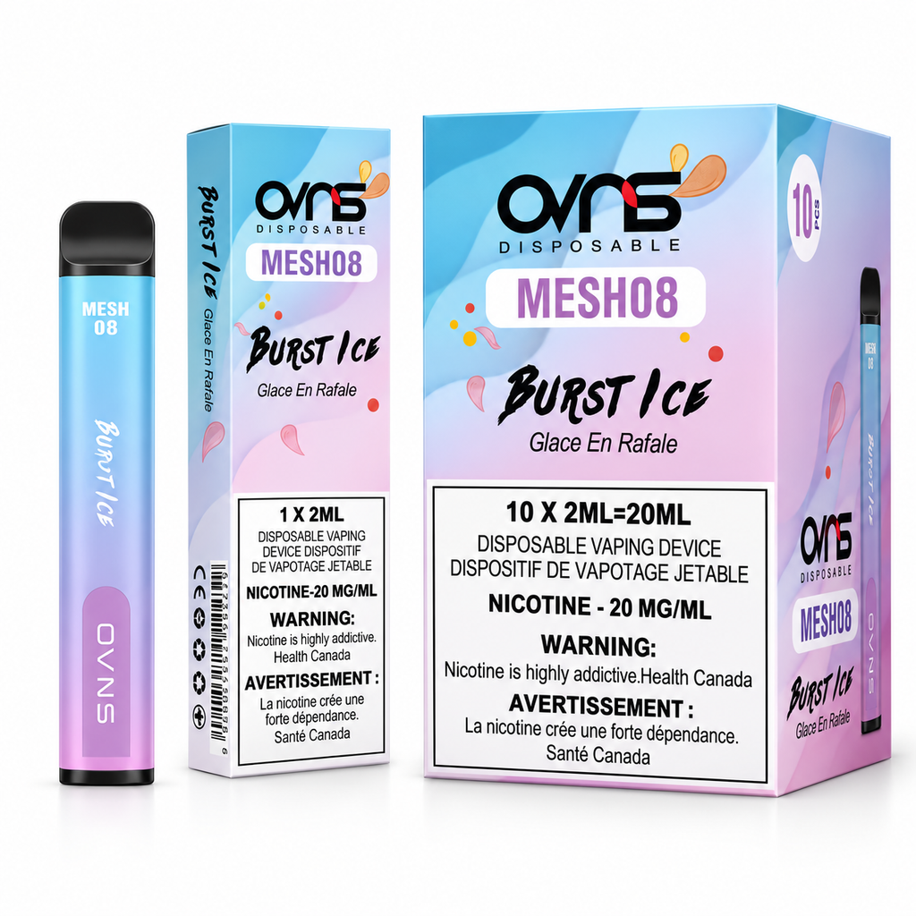 OVNS Mesh 08 - 2500 Puffs |20 Mg/ml | Mesh Coil Technology (Pack of 10 available)