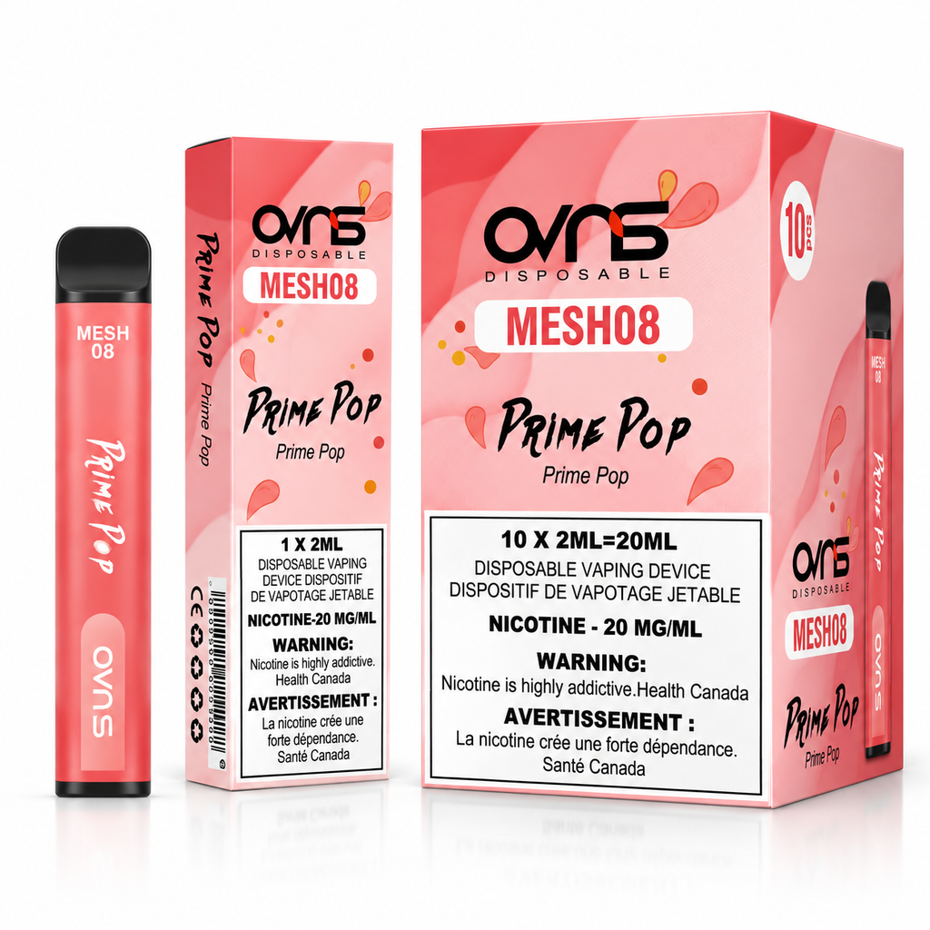 OVNS Mesh 08 - 2500 Puffs |20 Mg/ml | Mesh Coil Technology (Pack of 10 available)