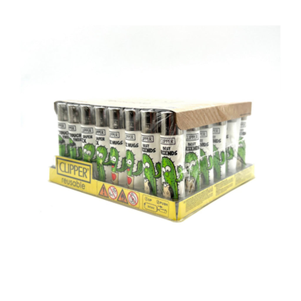Clipper Cactus Series Lighters - 48ct