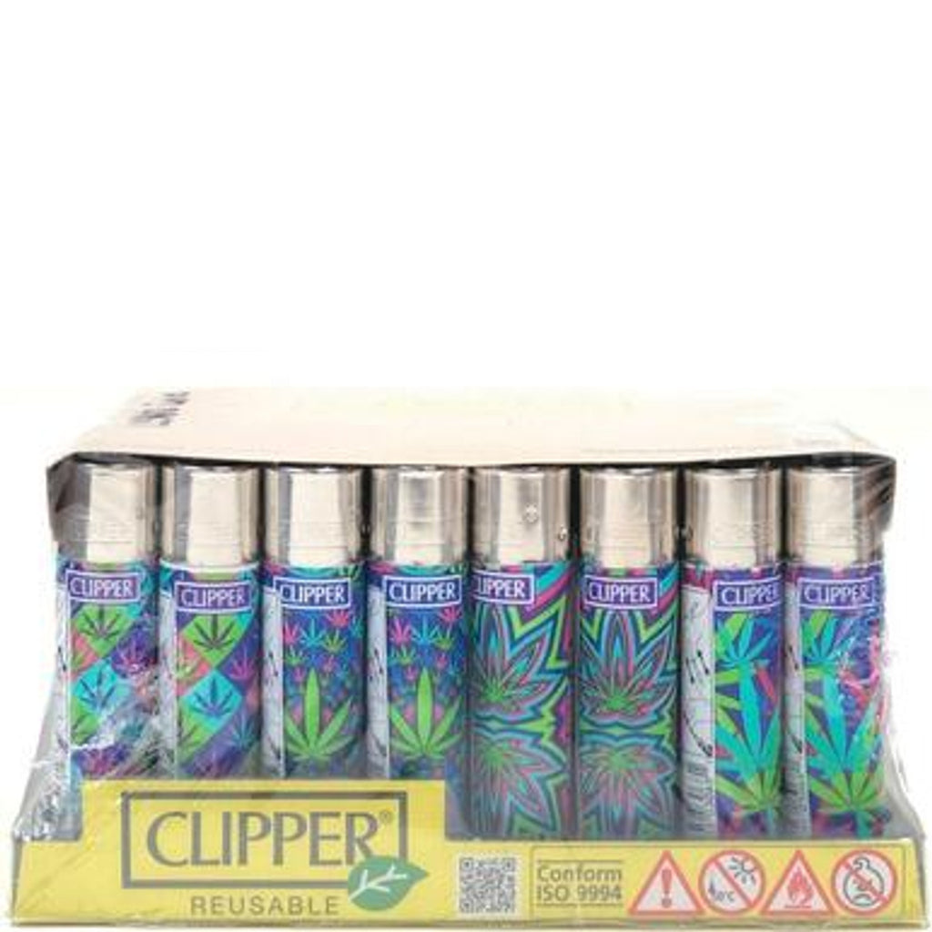 Clipper Leaves Colours Series Lighters - 48ct