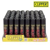 Clipper RAW Black Series Lighters - 48ct
