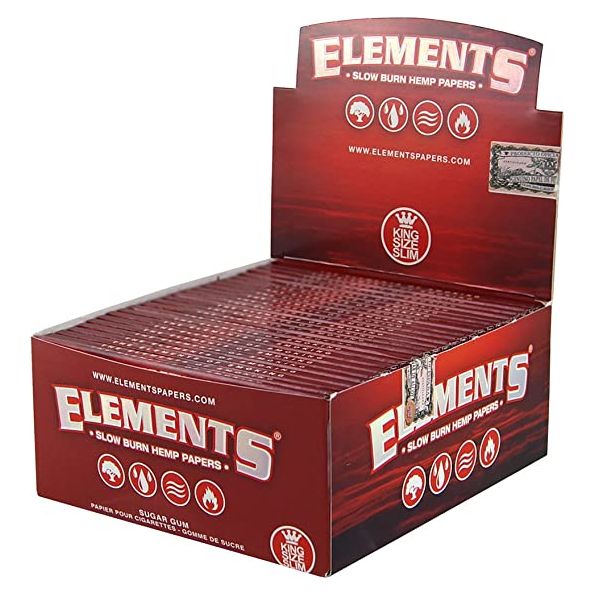 Elements Slow Burning King Size Rolling Papers - 50ct