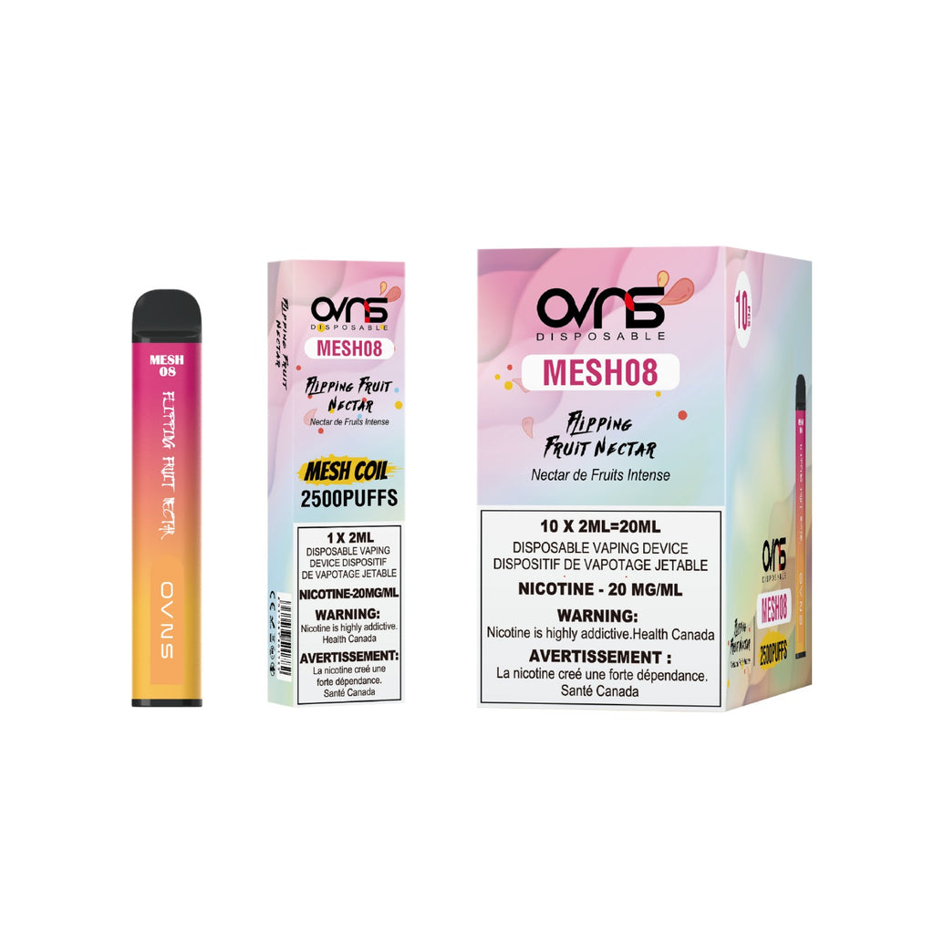OVNS Mesh 08 - 2500 Puffs |20 Mg/ml | Mesh Coil Technology (Pack of 10 available)