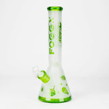 FOGGX | 14" Sandblasted Frosted Small Skull Beaker Glass Water Pipe – 7mm Thick [FT1649ATS]