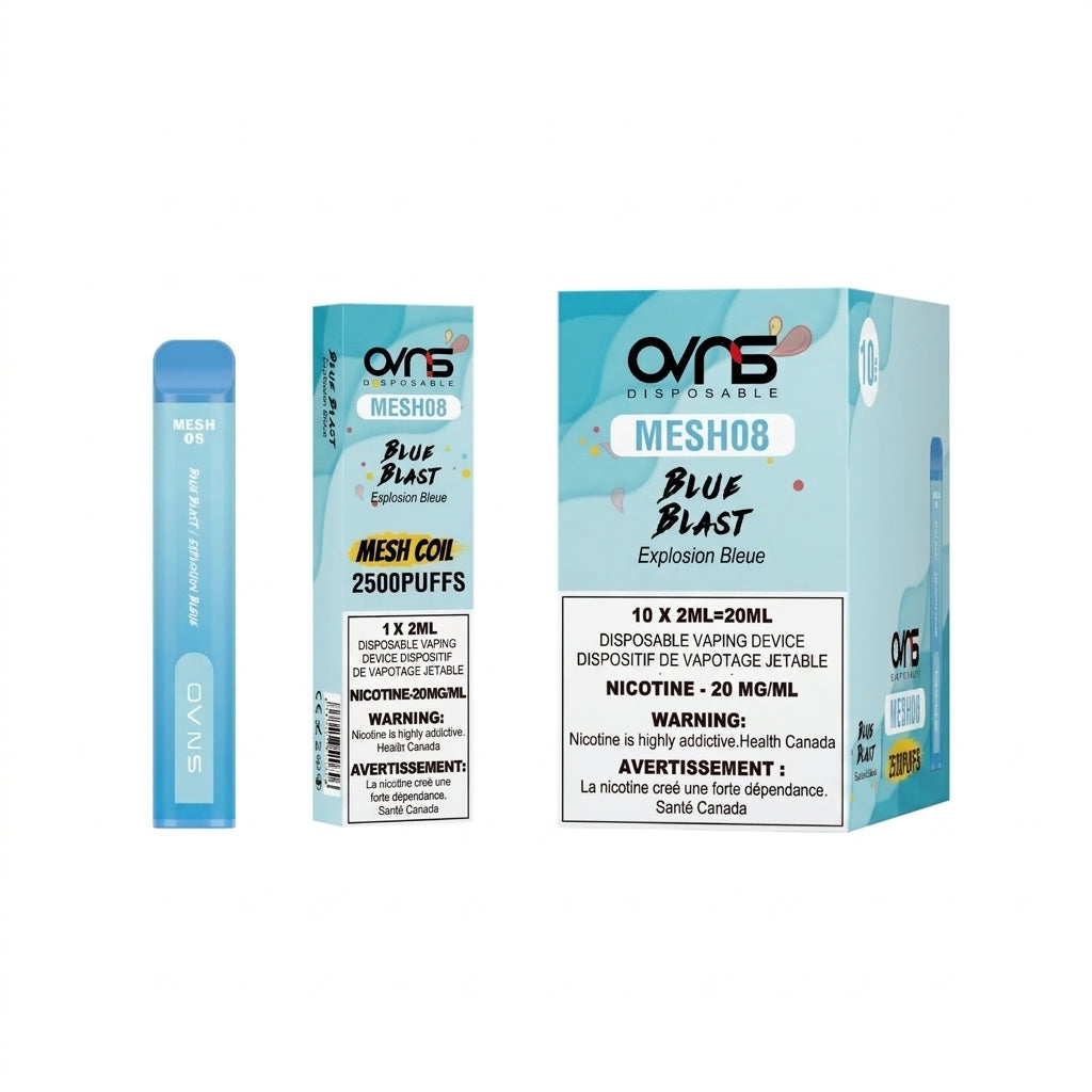 OVNS Mesh 08 - 2500 Puffs |20 Mg/ml | Mesh Coil Technology (Pack of 10 available)