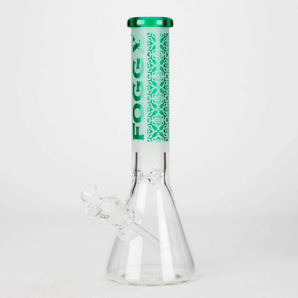 FOGGX 14" Sandblasted Beaker Water Pipe (7mm) | FT292 Wholesale