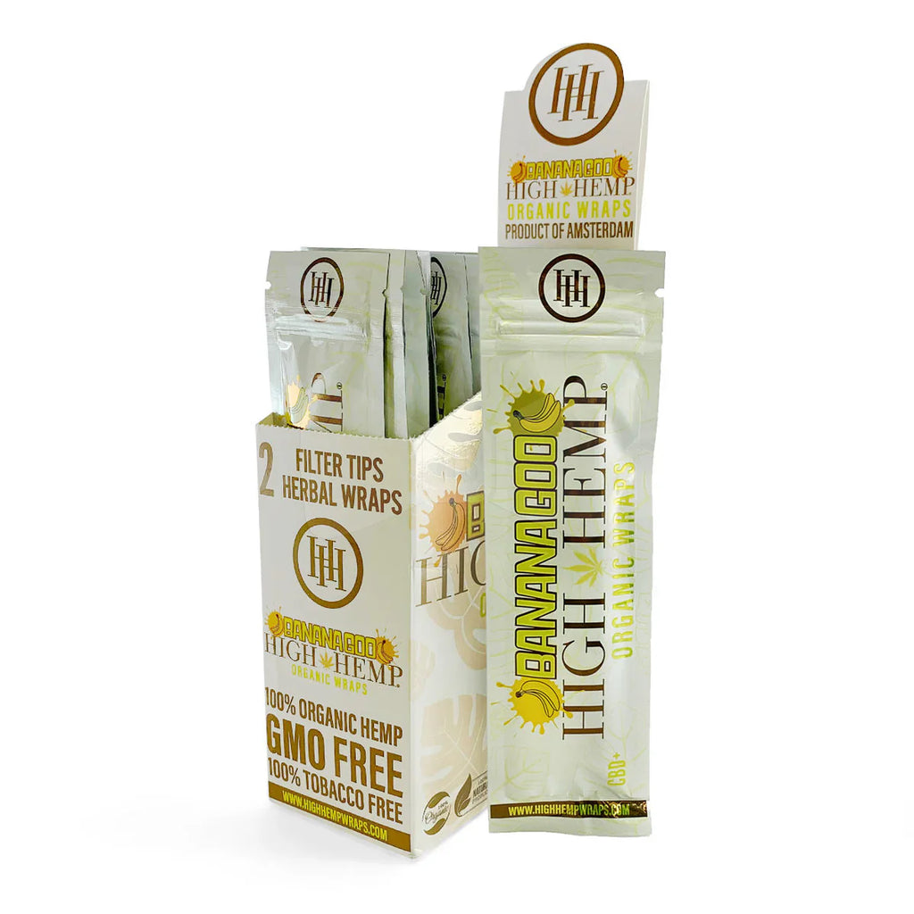 High Hemp Organic Wraps [Box of 25 Packs] | Wholesale