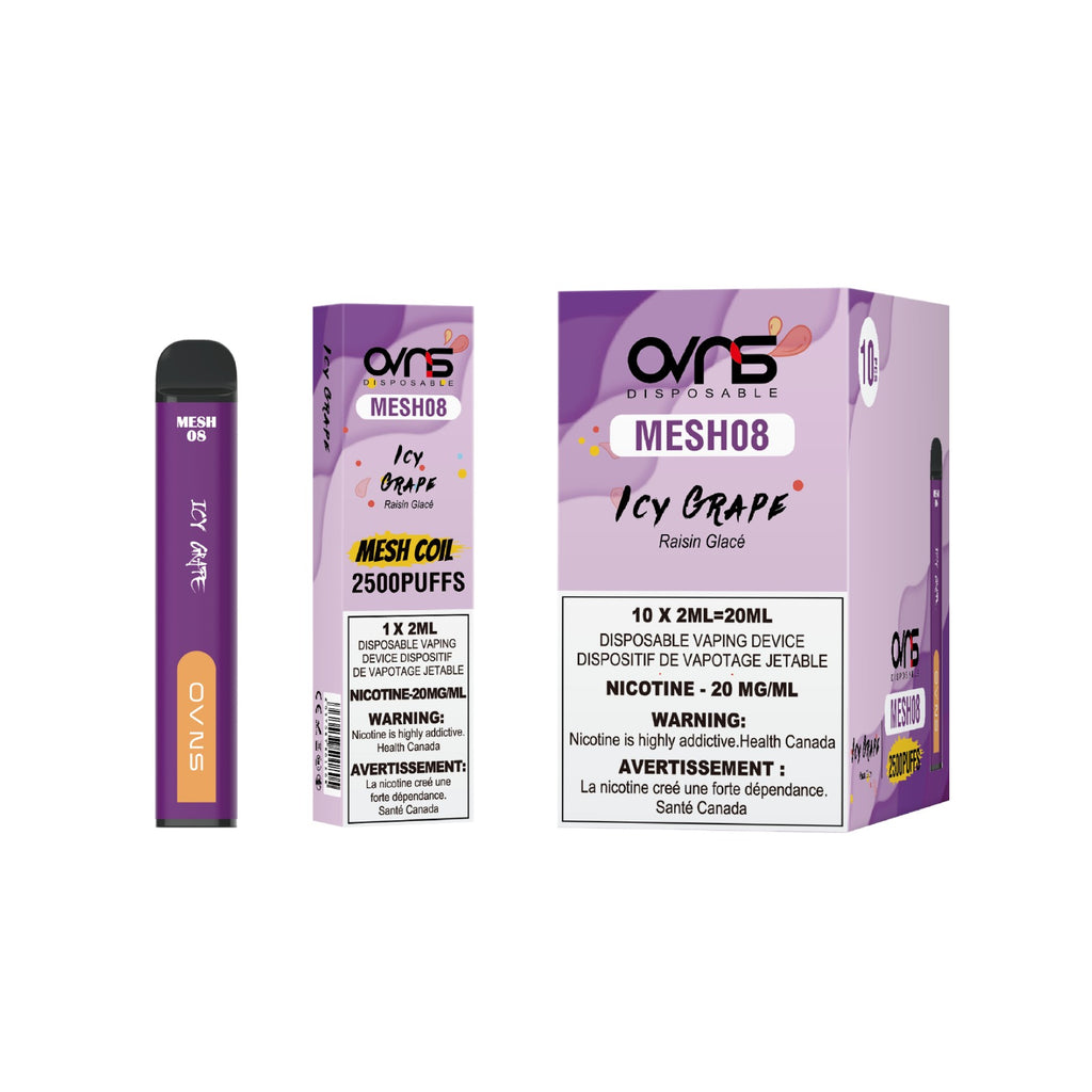 OVNS Mesh 08 - 2500 Puffs |20 Mg/ml | Mesh Coil Technology (Pack of 10 available)