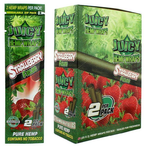 Juicy Jays Hemp Wraps Black & Blueberry Twist – 2 Pack (Box of 25) Wholesale Toronto