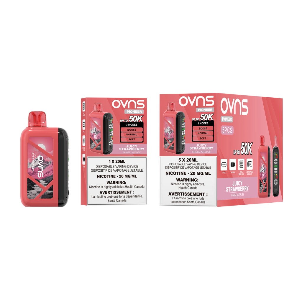 OVNS Pioneer 50K Disposable Vape | Wholesale Box of 5