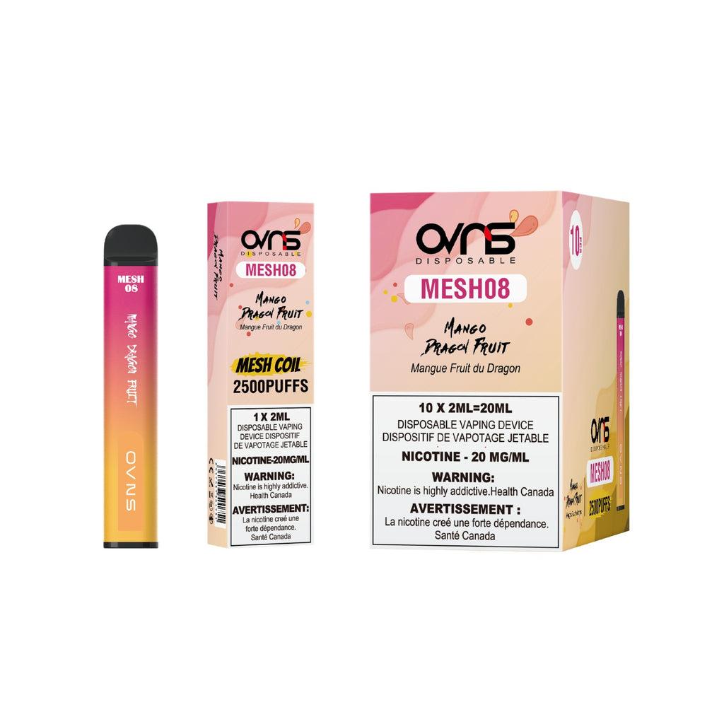 OVNS Mesh 08 - 2500 Puffs |20 Mg/ml | Mesh Coil Technology (Pack of 10 available)