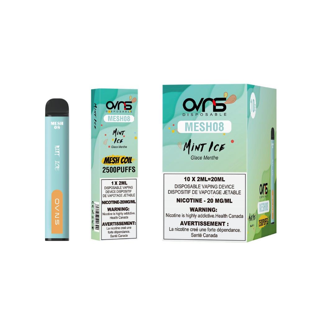OVNS Mesh 08 - 2500 Puffs |20 Mg/ml | Mesh Coil Technology (Pack of 10 available)