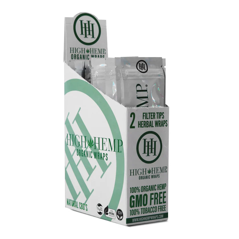 High Hemp Organic Wraps [Box of 25 Packs] | Wholesale