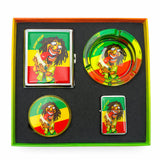 4-Piece Smoking Accessory Gift Set (Leaf Design) | Wholesale Box