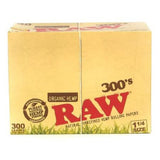 Raw Classic Natural Unrefined Hemp 300 Rolling Papers 1 1/4 Size, Pack/300