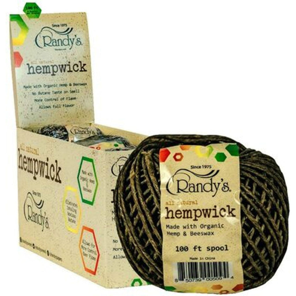 Randy's 100 Ft Hemp Wick Spool | 6 Pack Display