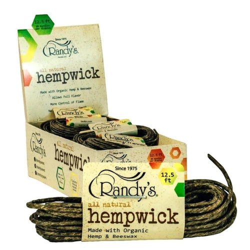 Randy's 12.5 Ft Hemp Wick | 20 Pack Display