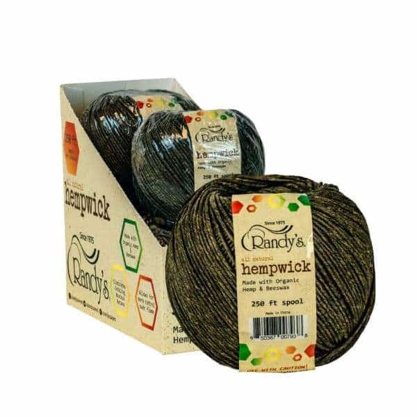 Randy's Hemp Wick | 15.5ft | 18 Count Display