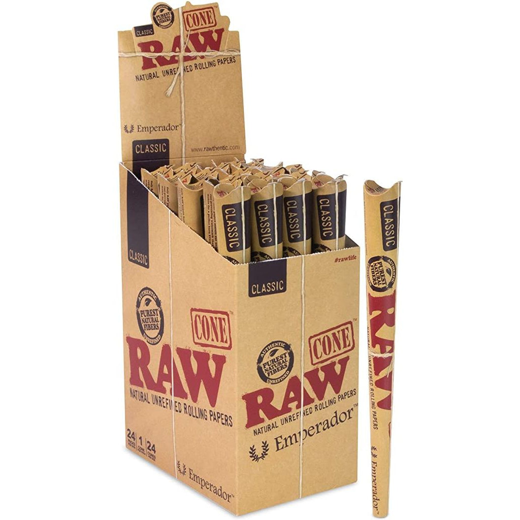 RAW Emperador Cones | 7-Inch | 24 Pack