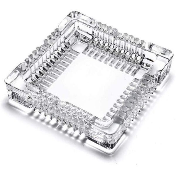 Glass Square Ashtray – 6 Count Case (10 Cases) Wholesale Toronto