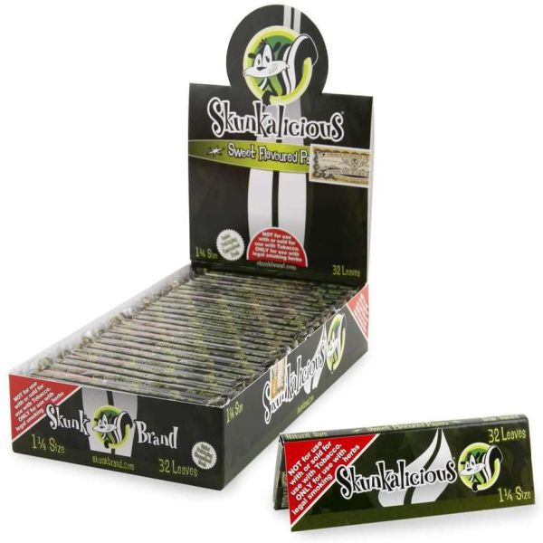 Skunk Brand Skunkalicious Rolling Papers | 1 1/4 Size | Wholesale