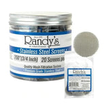 Randy's 0.625" Screens (Case of 36 Jars) | Wholesale Smoking Accessories