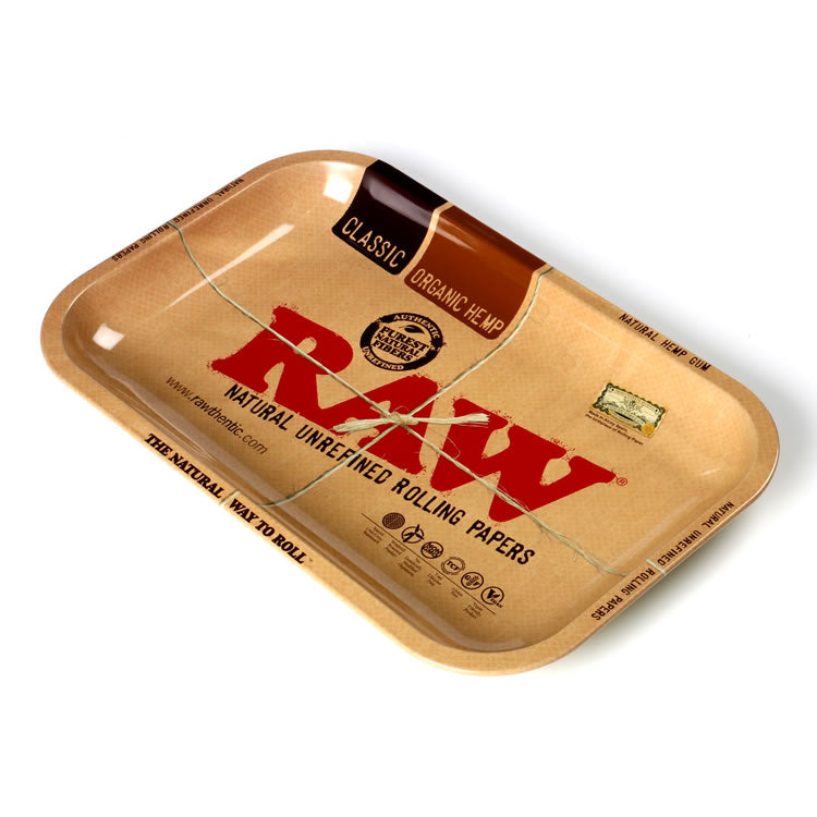 RAW Mini Metal Rolling Tray | 7" x 5" | Wholesale