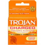 Trojan Charged Condoms 3-Pack (Case of 8) | Wholesale
